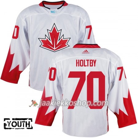 Team Kanada Pelipaita Braden Holtby 70 2016 World Cup Lapsille Valkoinen Paita